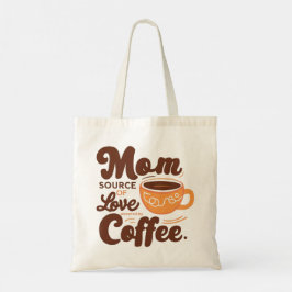 Moederdag Love Coffee Canvas tas