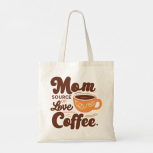 Moederdag Love Coffee Canvas tas