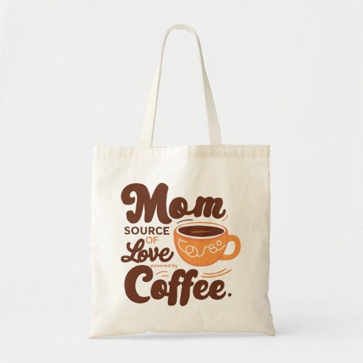 Moederdag Love Coffee Canvas tas (Voorkant)