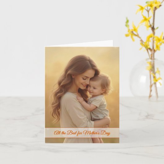 Moederdag Love - Een moment van pure vreugde Kaart (Gele Bloem)