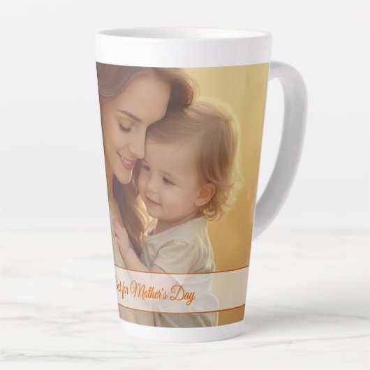 Moederdag Love - Een moment van pure vreugde Latte Mok (Rechterhoek)