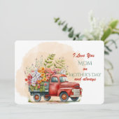 Moederdag Love Feestdagenkaart (Staand voorkant)