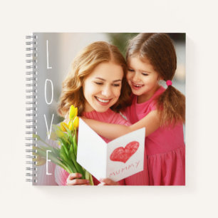 Moederdag Love foto voor mama Notitieboek