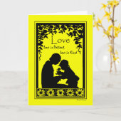 Moederdag, Love is Patient, Love is Sind Kaart (Gele Bloem)