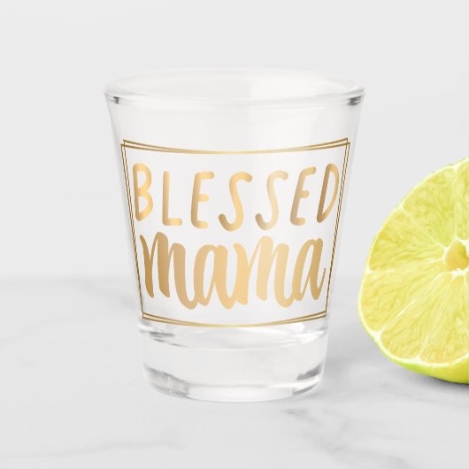 Moederdag Love mama Shot Glas (Voorkant)