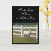 Moederdag Love Miniatuur wenskaart Kaart (Gele Bloem)