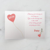 Moederdag Love of Your Sweet Yorkie Dog Kaart (Binnen)