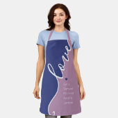 Moederdag Love Personalized Names Schort (Gedragen)