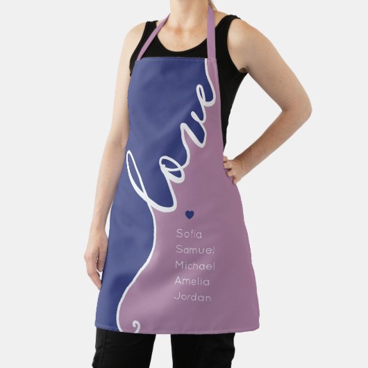 Moederdag Love Personalized Names Schort (Insitu)