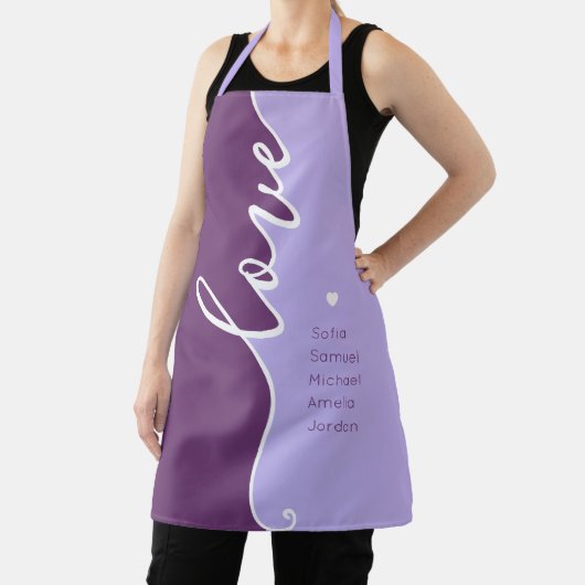 Moederdag Love Personalized Names Schort (Insitu)