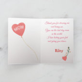 Moederdag Love van je Rottweiler Dog Kaart (Binnen)