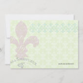 moederdag Lunch Reunion Elegant Floral Kaart (Achterkant)