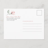 Moederdag Luncheon Blush roze rozen Briefkaart (Achterkant)
