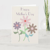 Moederdag Madeliefje Kaart (Voorkant)