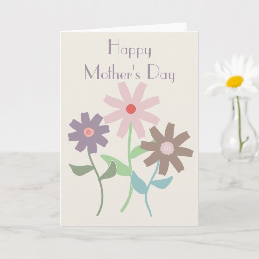 Moederdag Madeliefje Kaart (Kleine Plant)