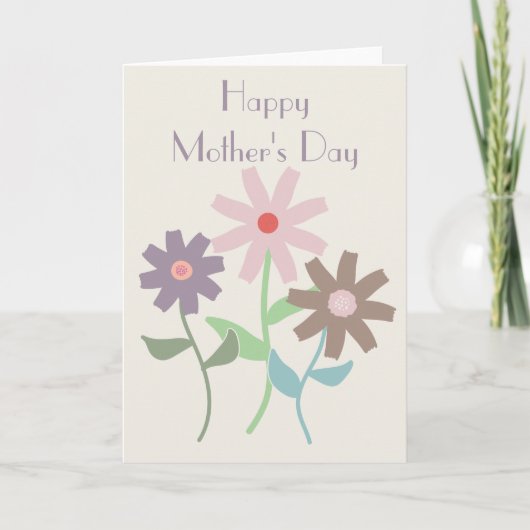 Moederdag Madeliefjes Kaart (Voorkant)