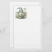 Moederdag Magic: Whimsical Gnome Delight Briefpapier (Voorkant / Achterkant)