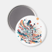 Moederdag magneet (Voorkant / Achterkant)