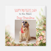 Moederdag magnet van Dog naar Dog Grandma (Voorkant)