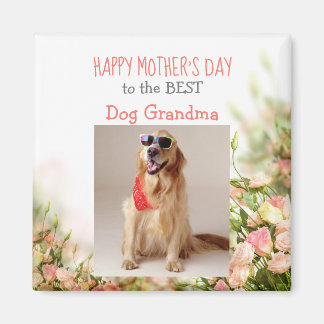 Moederdag magnet van Dog naar Dog Grandma