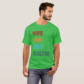 Moederdag Mam Baas Realtor Gift T-shirt (Voorkant volledig)