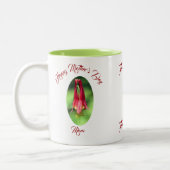 Moederdag mam Columbine Flower Personalized Tweekleurige Koffiemok (Links)