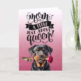 Moederdag... Mam, een titel net boven een koningin Bedankkaart