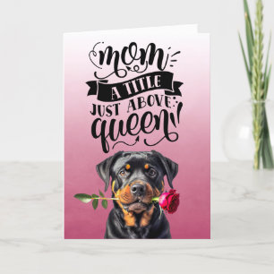 Moederdag... Mam, een titel net boven een koningin Bedankkaart