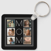 Moederdag Mam Familie 6 Foto Collage Sjabloon Sleutelhanger (Achterkant)