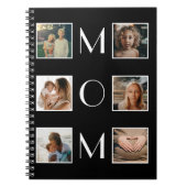 Moederdag Mam Familie Kind 6 Foto Collage Notitieboek (Voorkant)