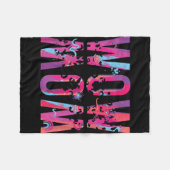 Moederdag mam is gewoon wow ondersteboven kunst bo fleece deken (Voorkant (Horizontaal))