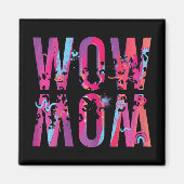 Moederdag mam is gewoon wow ondersteboven kunst bo magneet (Voorkant)
