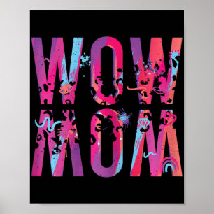 Moederdag mam is gewoon wow ondersteboven kunst bo poster