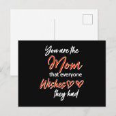 Moederdag mam Mummy Moeder houdt van Funny Gift Id Briefkaart (Voorkant / Achterkant)