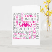 Moederdag Mam Tribute Kaart (Gele Bloem)