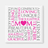 Moederdag Mam Tribute Magneet (Voorkant)