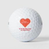 Moederdag mam World's beste ooit-klinkhart Golfballen (Voorkant)