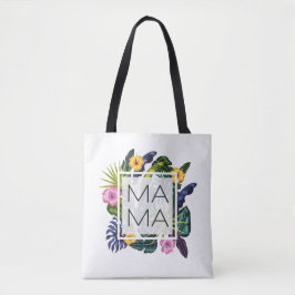 Moederdag Mama Flowers Tote Bag