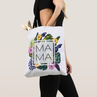 Moederdag Mama Flowers Tote Bag