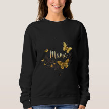 Moederdag Mama Geschenk T-shirt Gouden Vlinder Mam