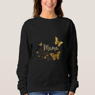 Moederdag Mama Geschenk T-shirt Gouden Vlinder Mam