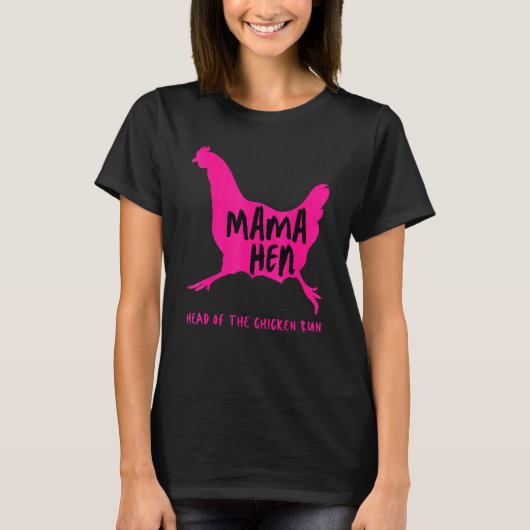 Moederdag Mama Hen Leider Van De Kippenren Moeder T-shirt (Voorkant)