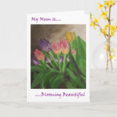 Moederdag/mama Kaart (Gele Bloem)