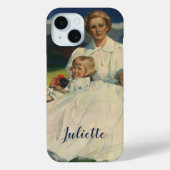 Moederdag, mama met kinderen Case-Mate iPhone Case (Achterkant)