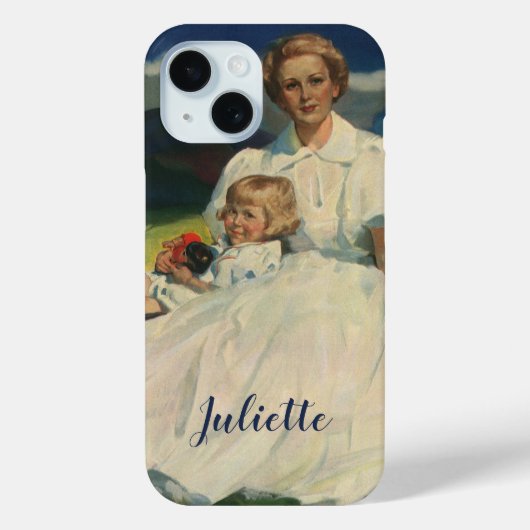 Moederdag, mama met kinderen Case-Mate iPhone Case (Achterkant)