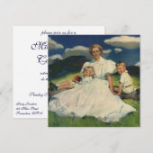  Moederdag, mama met kinderen Kaart (Voorkant / Achterkant)