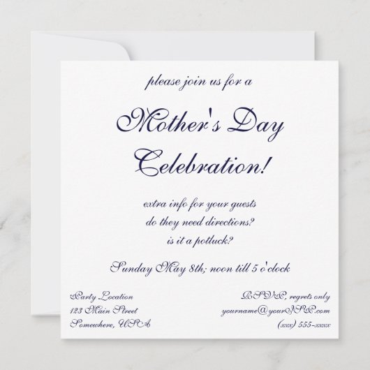  Moederdag, mama met kinderen Kaart (Achterkant)