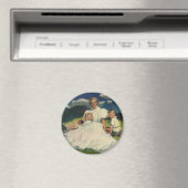  Moederdag, mama met kinderen Magneet (Insitu (Vaatwasser))