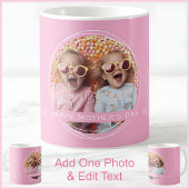 Moederdag, mama,  roze foto Custom C90 Koffiemok