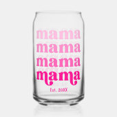 Moederdag mama roze modern elegant stijlvol blikvorm glas (Achterkant)